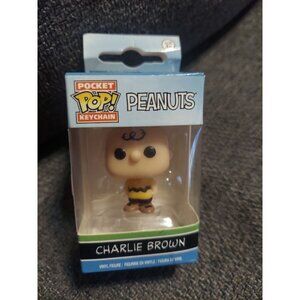Funko Pocket Pop Keychain Peanuts Charlie Brown Schulz 2016 Vinyl Figure